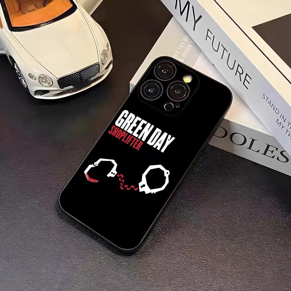 G-Green Day Band Phone Case For 16 Pro Max Iphone 17 Pro Max 14 15 Plus 12 13 11 Pro Xr X Xs SE Back Cover