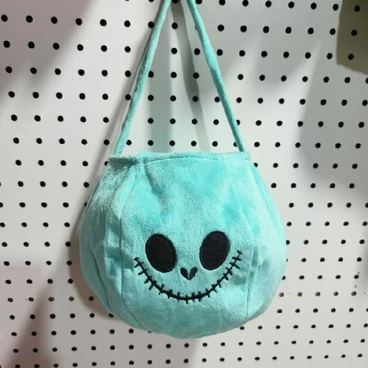 Traditional Velvets Pumpkin Candy Bag Seasonal Party Essential Storage Bag With Reinforced Handles Strong Fabric