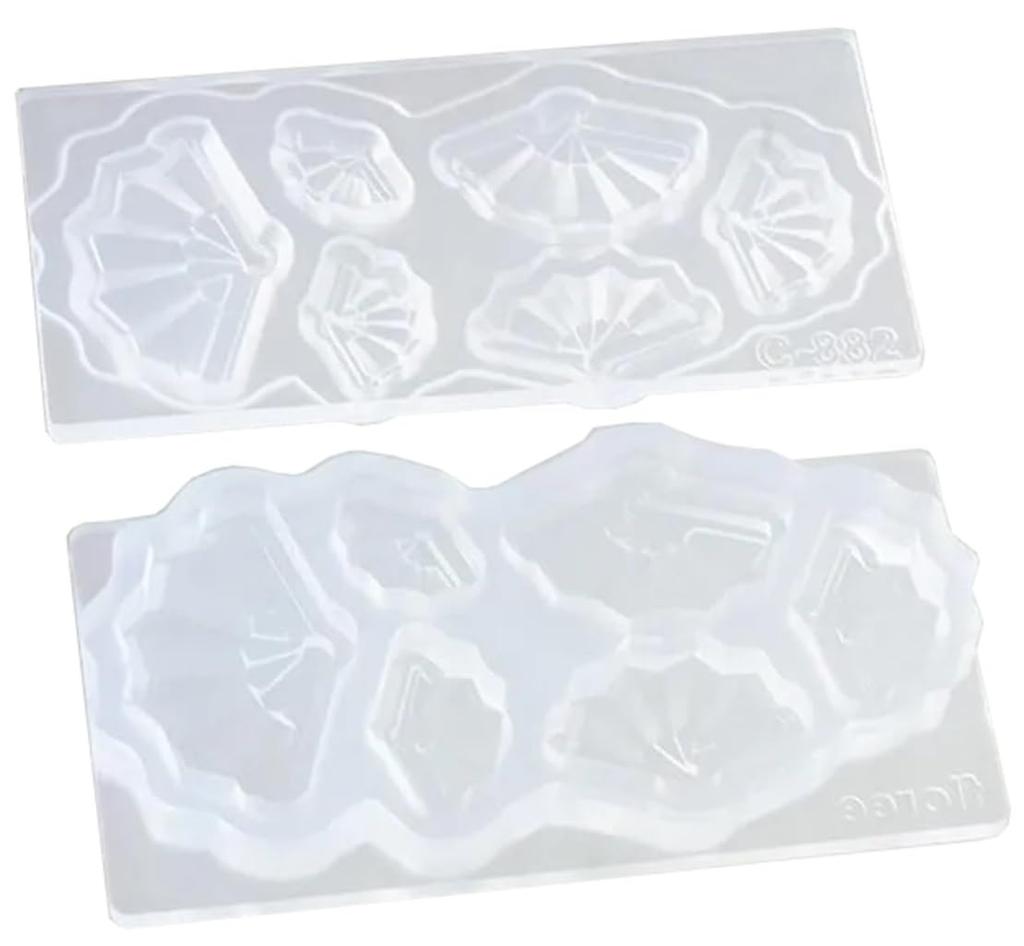 Kameshima Shoten Soft Mold Folding Fan Hobby Tool Double-sided (6 sizes) C-882