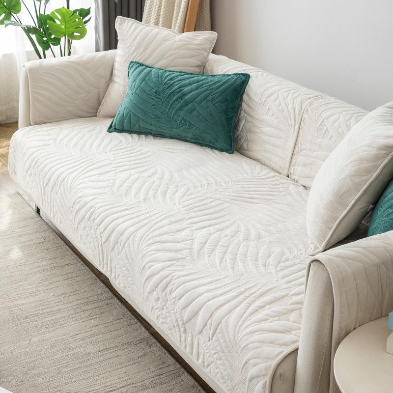 

Противоскользящая подушка для дивана, хрустальная плюшевая подушка для сиденья для гостиной, спальни, четырехсезонный универсальный чехол для дивана 110*110