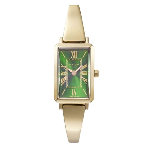 

Authorized Retailer: MATOW Women s Tsuki Gekka Square Watch, Gold/Green (mw003003)