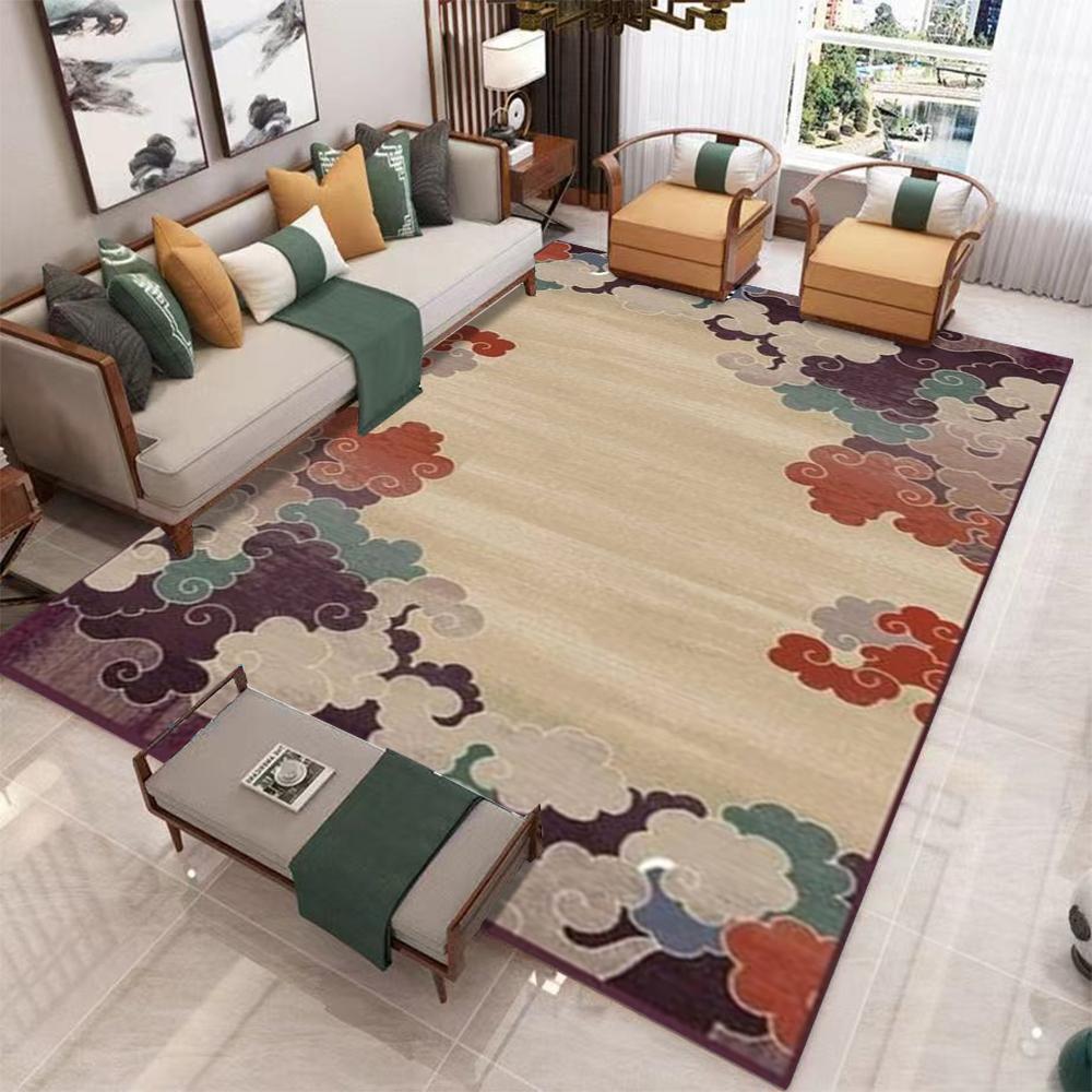Moderner Geometrischer Teppich für Wohnzimmer Luxuriöse Heimdekoration Sofatisch Große Flächenteppiche Schlafzimmer Bettseite Fußmatte Tapis Salons