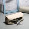 Pu Leather Large Capacity Pencil Bag Korean Stationery Holder Pen Case Storage Box Zipper Pencil Pouch Student School Supplies
