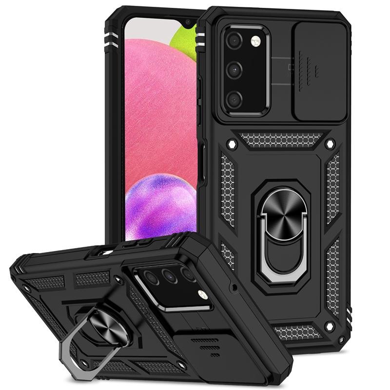 

Ударопрочный чехол Armor Stand для Samsung Galaxy A52 A52S A53 5g A32 A13 A12 A73 A72 Магнитный автомобильный держатель с выдвижной крышкой камеры A32 4g