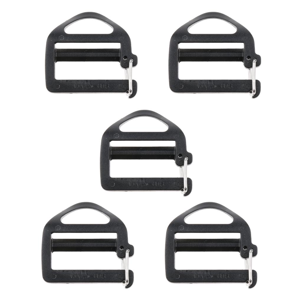 5pcs Plastic Webbing Buckle for 25mm Strap Outdoor Backpack Attachment