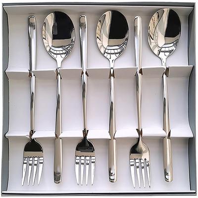 Koreanisches Besteckset aus Edelstahl für die Küche mit langem Griff, Löffel und Gabel, Geschirr, Dessert, Kaffee, Teelöffel, Suppenlöffel, Utensilien