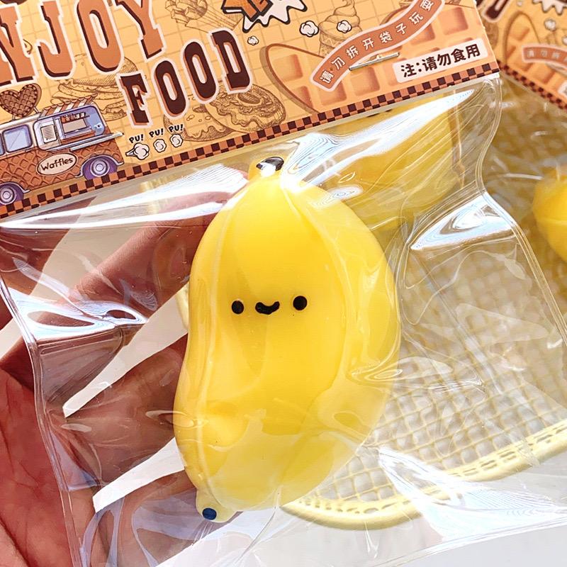 Cute Cartoon Food Squeeze Toy Silicone Pinch Slow Rebound Decompression Toy for Adult Kids Gift Stress Reliever Toys