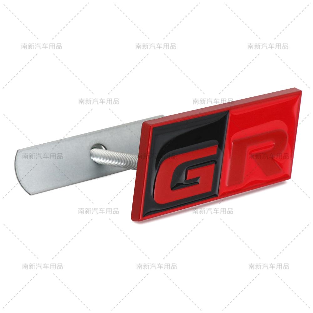 Car Sticker GR Sport Decal Front Hood Grille Emblem Badge for Toyota HV YARiS RZ RC RS Prius Lexus Harrier GRMN Logo Stickers