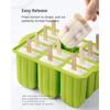 Ferramentas de sorvete DIY de verão com palitos de madeira Moldes de picolé de silicone Acessórios de cozinha Lanches para matar a sede para crianças