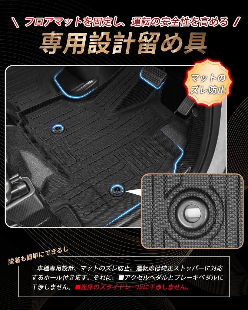 Set of 4 Honda Floor Second Floor and Luggage Mat 2023 Present 3D Trunk Mat with Luggage Custom Interior and Custom Made of TPE Specific to Your and