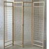 2026 Modern Chinese Solid Wood Lattice Screen: Movable Partition for Living Room, Hallway, or Hotel