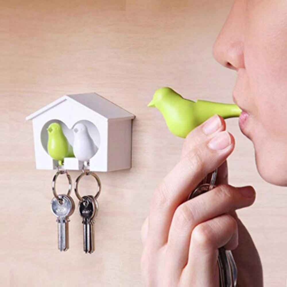 Bird House Shape Bird Key Holder Mini Anti-lost Key Holder Creative Keys Rails  Home