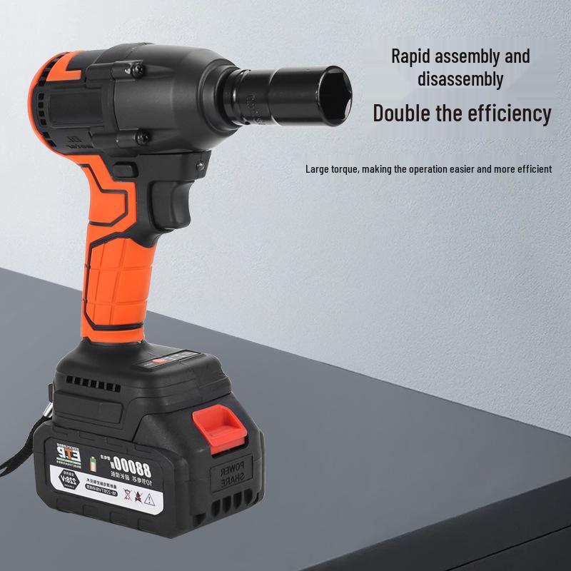 Electric Rechargeable Impact Wrench 320N for Car, Scaffolding, and Carpentry with Lithium Battery
