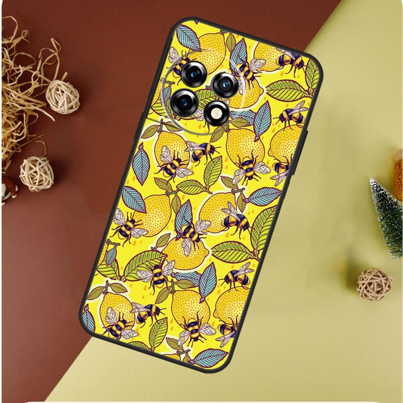 Summer Lemon and Leaf For OnePlus 13 13R 12 12R 11 9 10 Pro 8T 9RT 10T 10R N20 N30 Nord CE 2 3 4 Lite Phone Case