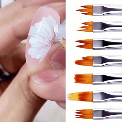 8pcs Professional Nail Art Brushes For Manicure Acrylic Paint Nail Brush Set UV Gel Polish Nails Lining Pen Gradient Brush