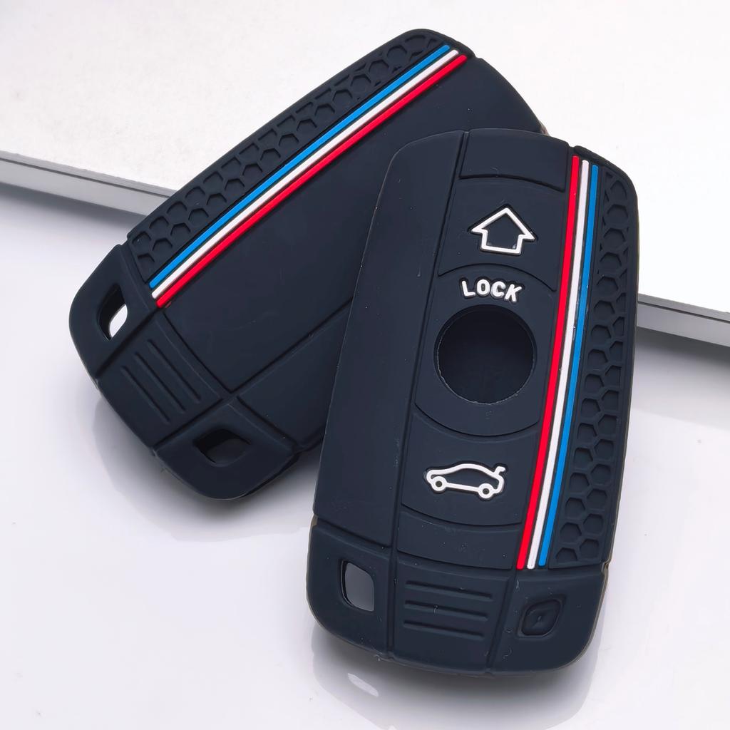 Key Fob Cover for BMW X1 X3 X5 Z4 E90 E91 E92 E60 Anti-Scratch Guard Shockproof Protection Soft Grip Texture Responsive Button Touch