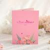 Valentines Card For Mom 3D Embossed Foil Romantic Flower Decor Couple Anniversaries Card For Family Friends Wife Mother Sister