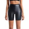 Nahtlose Damen-Shapewear-Hose mit dreiviertellangem Bein, formend für Hüfte und Taille, aus Leder
