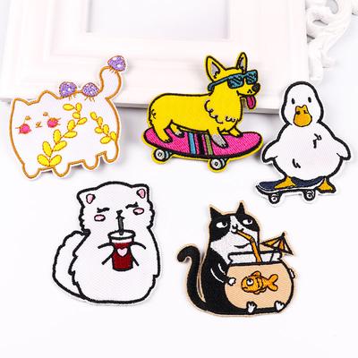 5 Stück/Packung schmelzbare Stickerei-Patches zum Aufbügeln für Kleidung, thermoadhäsive Patches für Jacken, Jeans, Rucksäcke, zum Aufbügeln