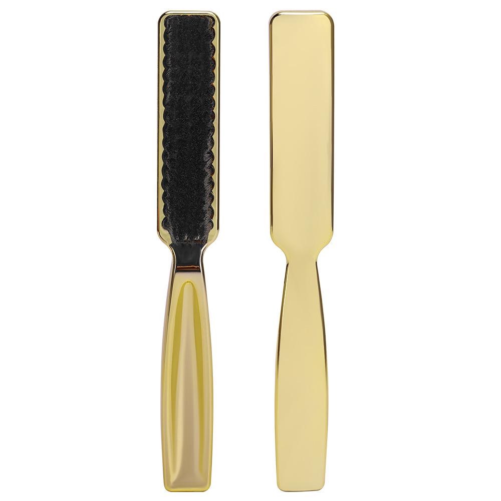 

Расческа для зачесанных назад волос и бороды - Нейлоновая щетина с гальванизированной ручкой As shown