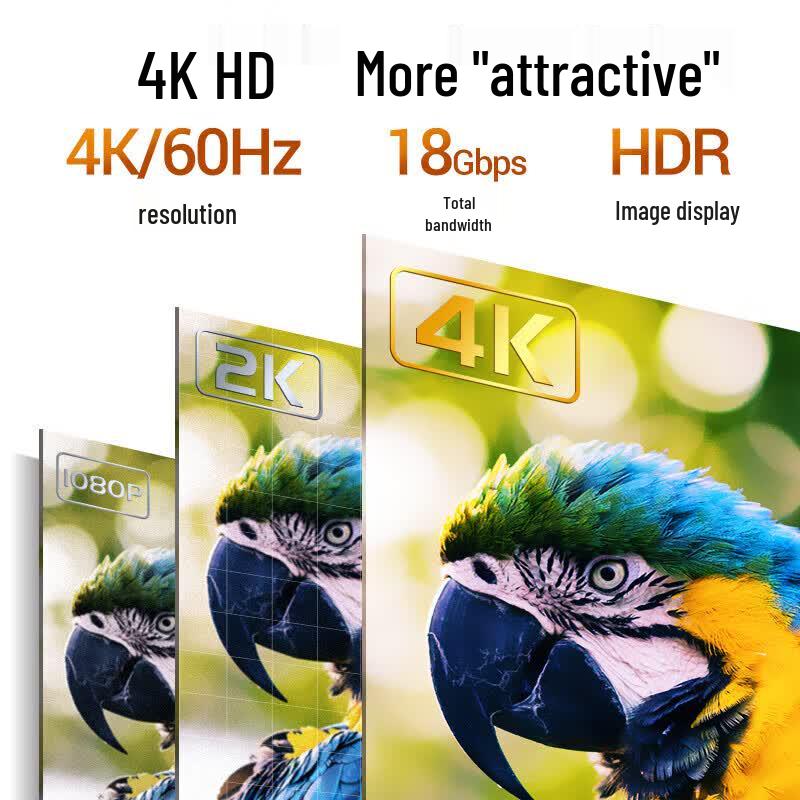 SAMZHE 90-Degree HDMI 2.0 4K Cable