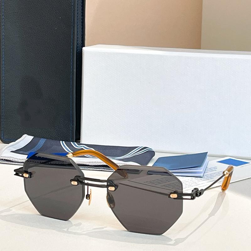 

Ins без оправы полигональные солнцезащитные очки ручной работы из сплава High Street дизайнерские брендовые мужские классические очки Uv400 для активного отдыха золото серебряные очки As pictures