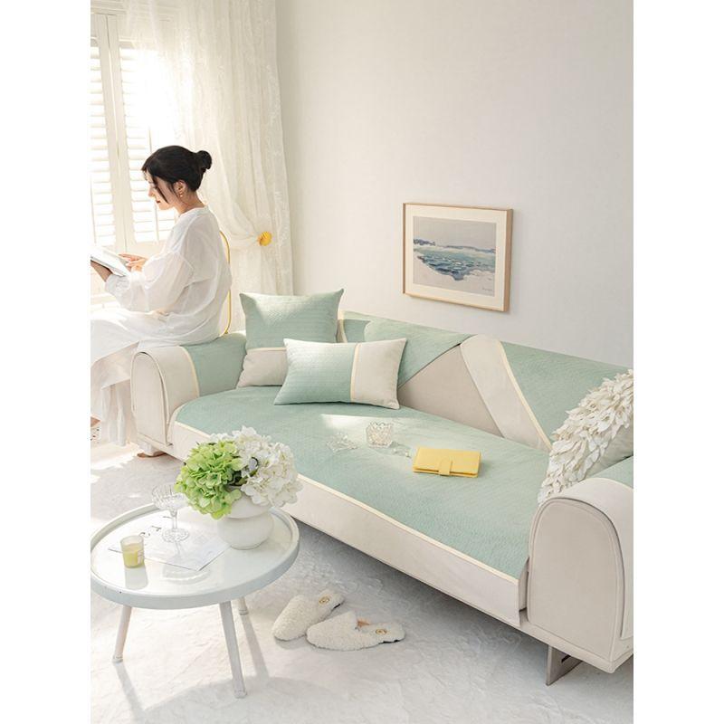 Sofa Cushion Plush Sofa Cover Universal In Autumn And Winter  New Sofa Towel Cover Cloth Anti-Cat Paw Seat Cushion