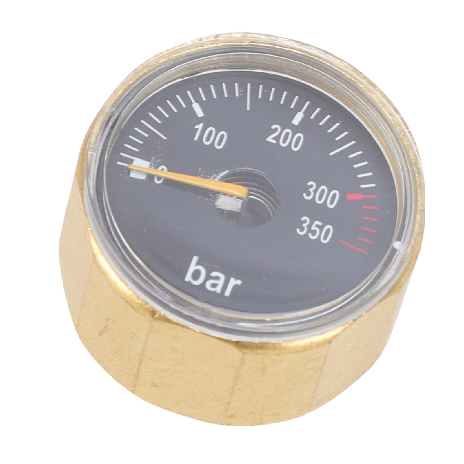 

Air Cylinder Pressure Meter G18 Thread 350bar Brass Water Proof Glow in The Dark Pressure Meter
