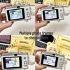 Retro Dual-Lens 9600W Pixel Cute Digital Camera for Students with Polaroid Photo Transfer Capability
