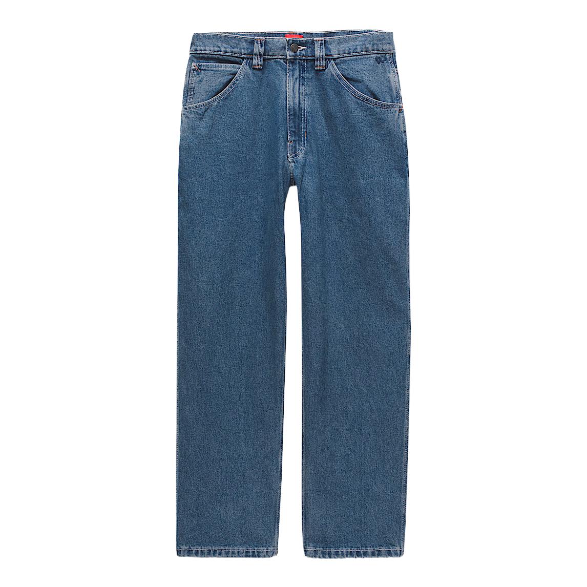 

Vans Skate Check-5 Свободные джинсы Модные Удобные Трендовые Простые Джинсы Мужские брюки Винтажный индиго VN000KXMAHU XS