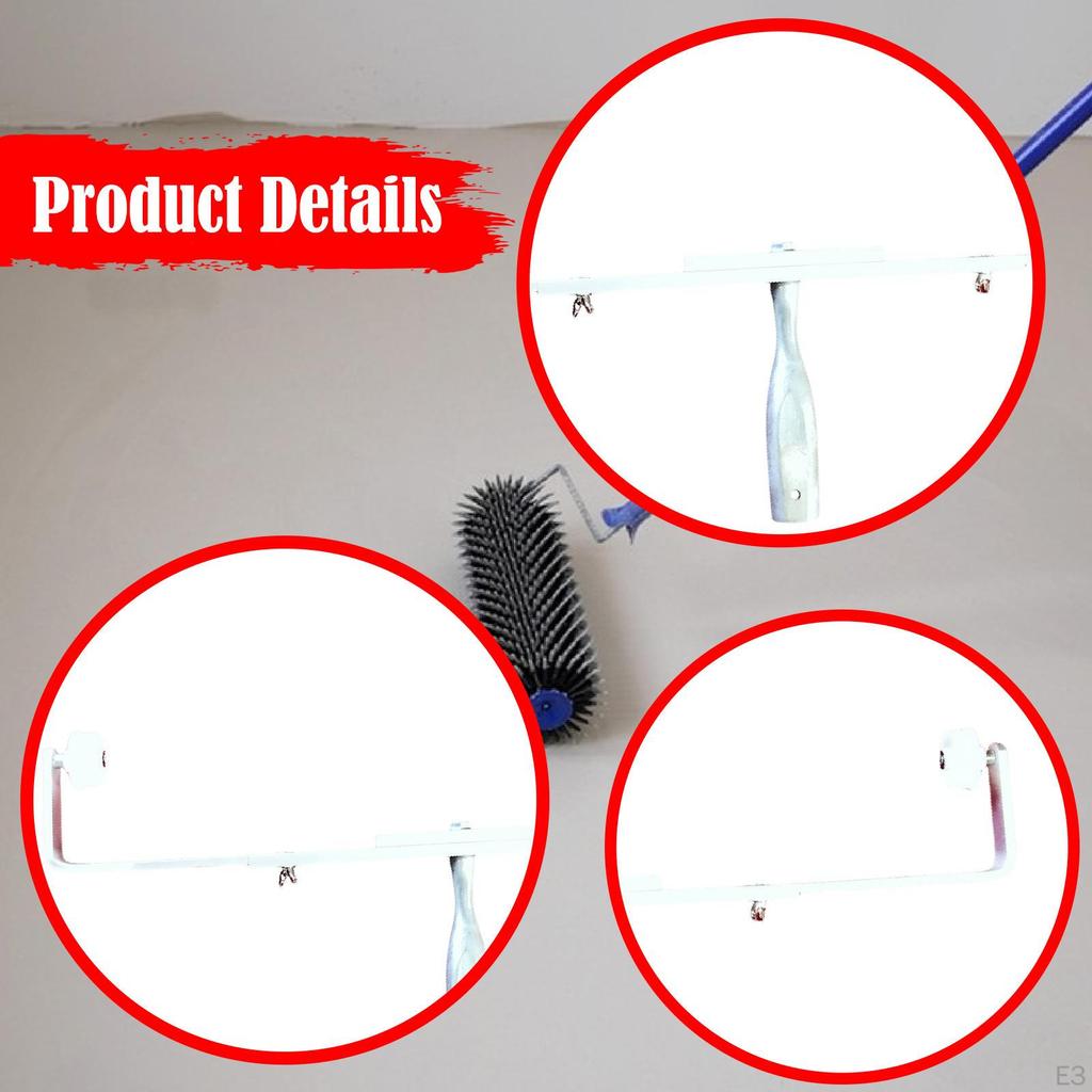 Paint Roller Frame Adjustable Holder Aluminum Painting Tool with Telescopic Handle for Easy