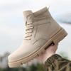 Men's Casual 6CM Height-Increasing High-Top Martin Boots for Autumn and Winter