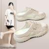 RD1805 Mesh Breathable Casual Shoes Women's 2025 Summer Versatile Thick-soled Non-slip Student Running Sports Moral Training