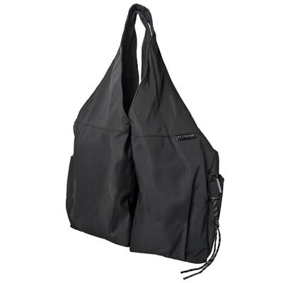 Big Tote Large Large Tote Bag with Many Shoulder Cute R62 Black [Crossmarberry] Bag, Capacity, Zipper, Nylon, Lightweight, Women's, Stylish, Zipper,
