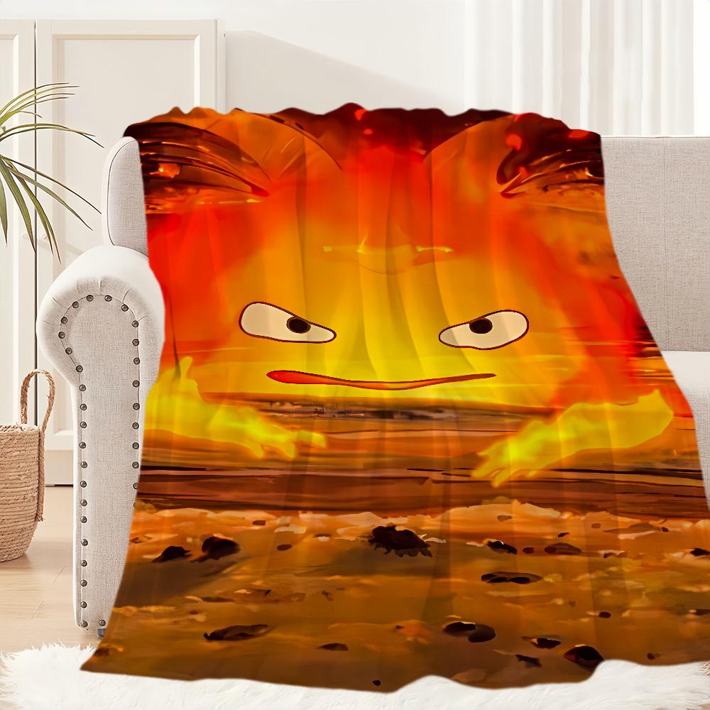 

Аниме Кальцифер Х-Ходячий М-Замок П-Плед Плюшевый для Сна Диванный коврик для Комнаты Теплый Офис Спальня День рождения Дом Путешествия Детские Подарки 30x40in