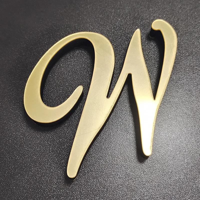 10cm/3.93in Fashionable Italicized English Letter Wall Stickers Modern Home Background Wall Decoration Stickers Creative DIY Wal