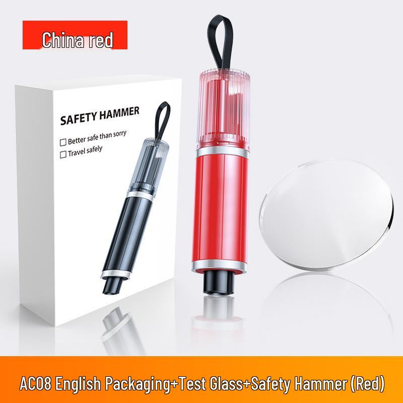 Portable Car Safety Hammer: Emergency Window Breaker & Seatbelt Cutter