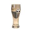 Soccer Beer Glass, 420ml Capacity Craft Beer Pint Mug with Football Decor, Pub Drinking Cup for Party Home Bar