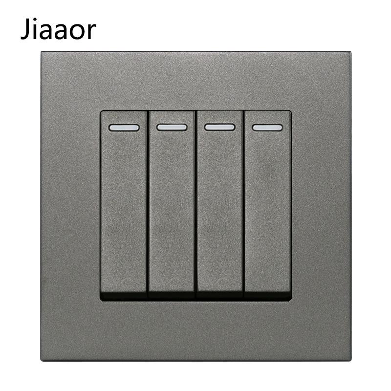 Grey British Standard Double Gang Switch Socket with USB & Type C - Hong Kong/Macau Compatible, Concealed 86 Type