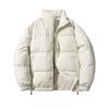 Winter New Warm Thickened Down Jacket Men's Bread Jacket Trendy Brand Short Stand-up Collar Handsome White Duck Down Jacket