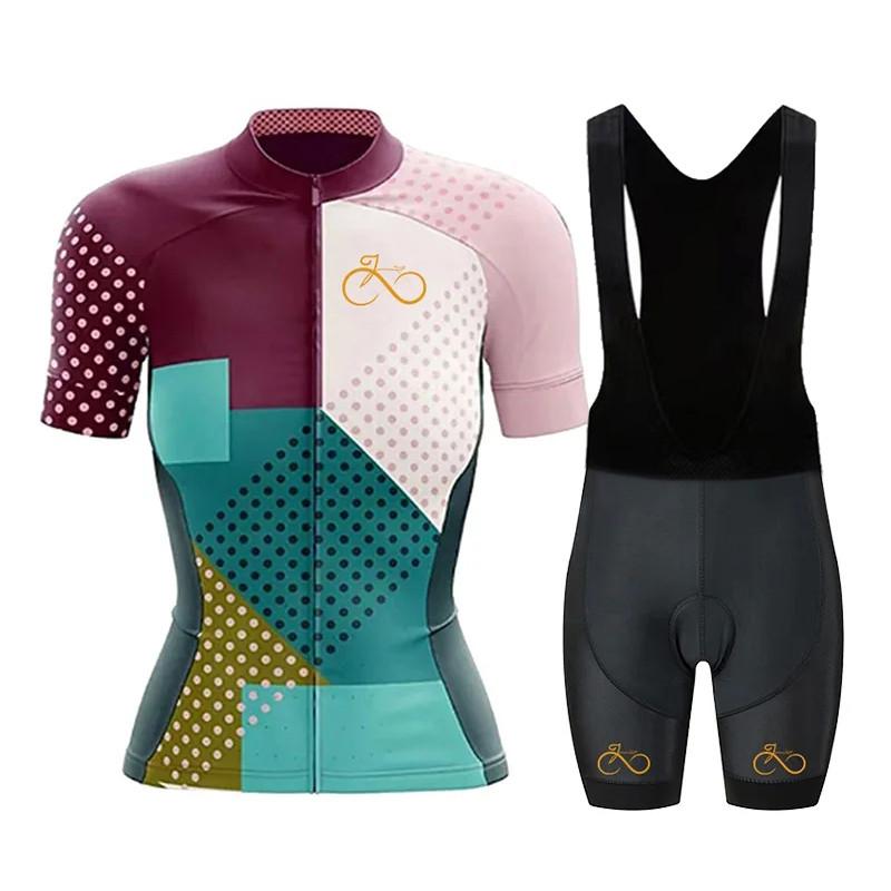 Women's Cycling Clothing Set, Mountain Bike Pro Team Jersey, Summer, 2026 summer breathable cycling suit set