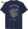 Vintage Motorcycle Vtwin ShovelHead Engine Drawing Biker TShirt Tee Shirt