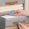 1pc Foldable Storage Drawer Stackable Wardrobe Organizer Bedding Storage Box with Handle Clothing