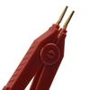 2 PCS For Alligator Clip Kelvin Copper Gold Plate LCR Test Clip Black + Red
