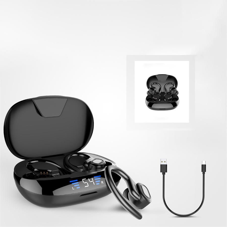 PAIR Bluetooth 5.0 Headset Wireless Earbuds Earphones Stereo Headphones Ear Hook