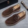 Fashion Platform Men Loafers Comfortable Mens Casual Shoes Lightweight Slip on Walking Sneakers Breathable Flats Driving Shoes