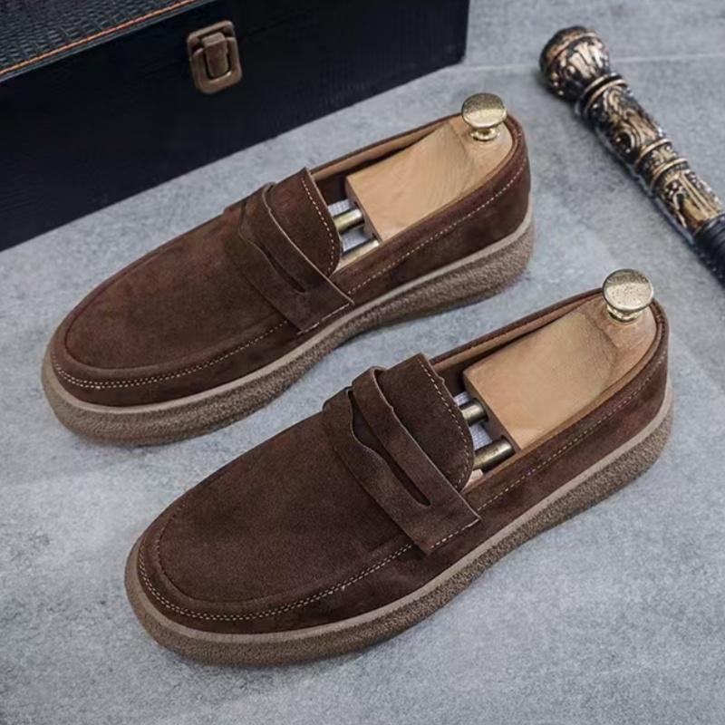 Fashion Platform Men Loafers Comfortable Mens Casual Shoes Lightweight Slip on Walking Sneakers Breathable Flats Driving Shoes