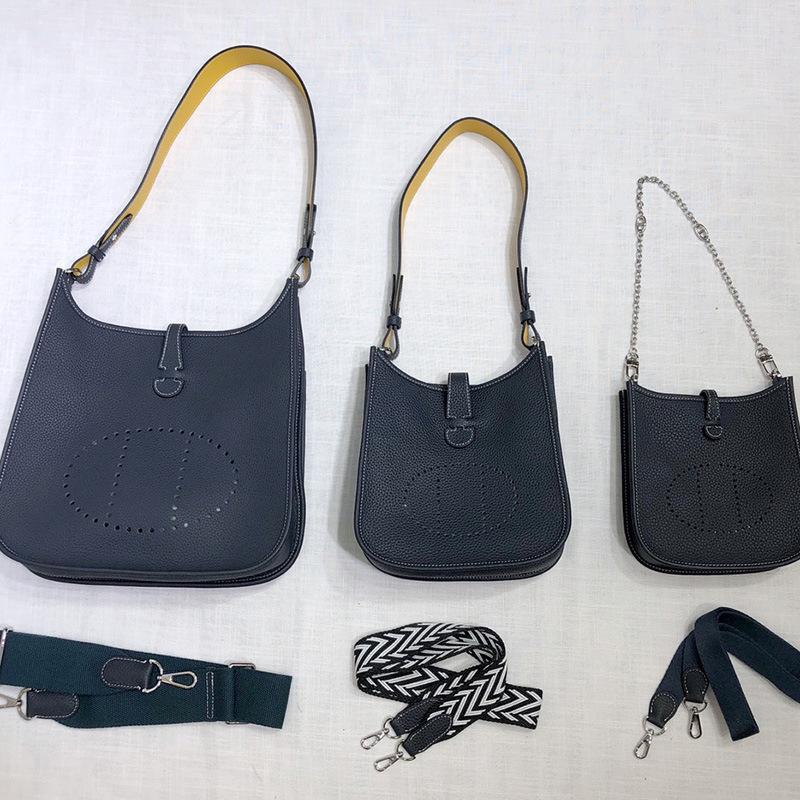 Stil High-end Personalizat Cusut Manual Bandă de Păr Evelyn Strat Piele de Vacă Versatilă Mini Geantă Găleată Geantă de Umăr Simplă Geantă Crossbody