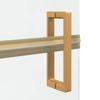 Walk In Shower Screen Gold 90 X 6.5 X 190 Cm