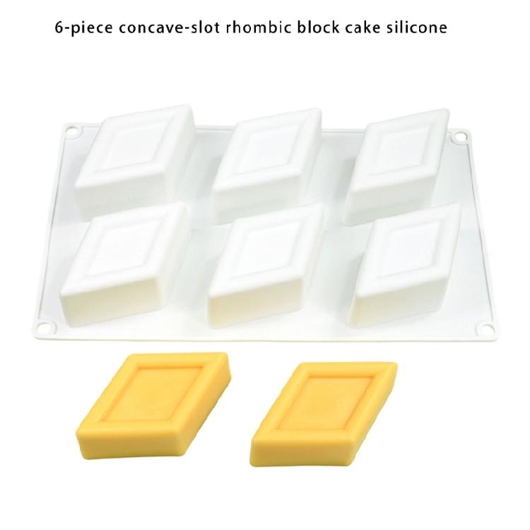 Mousses Cake Decorating Molds Silicone Molds Rhombic Shape Chocolate Molds Holiday Dessert Cake Baking Tool Nonstick